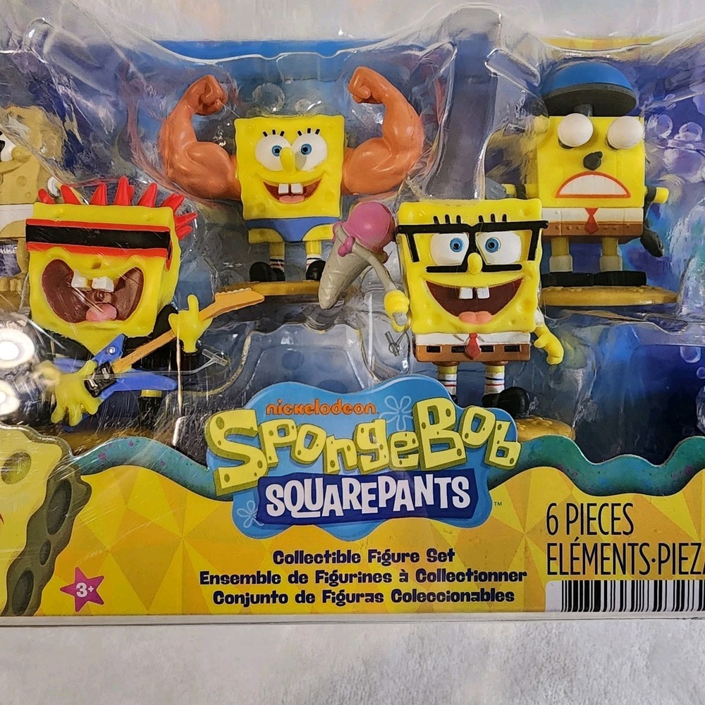 Just Play Spongebob Squarepants Hall of Fame 6 Figurune Set Nickelodeon NIB - Picture 3 of 3